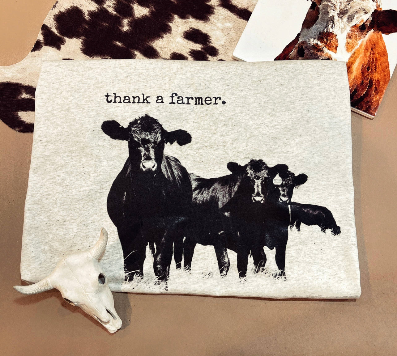 Thank a Farmer Cattle Tee