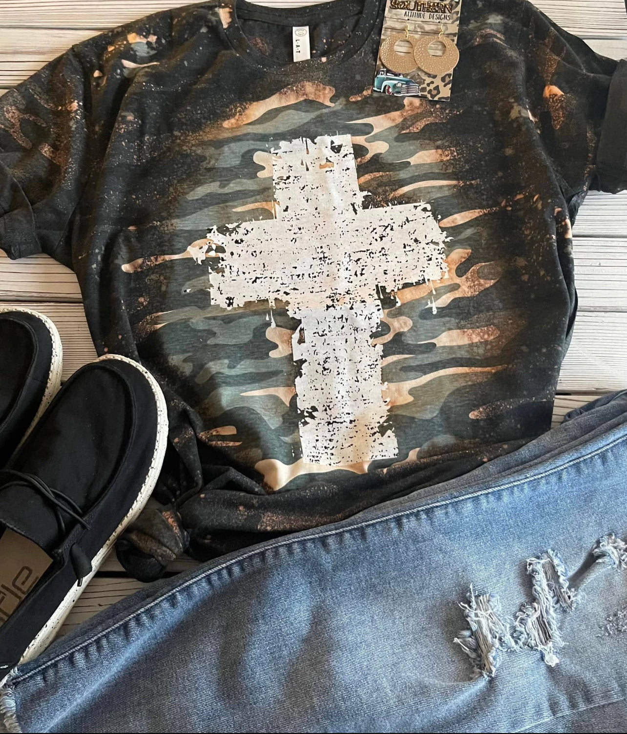 Camo Cross Tee