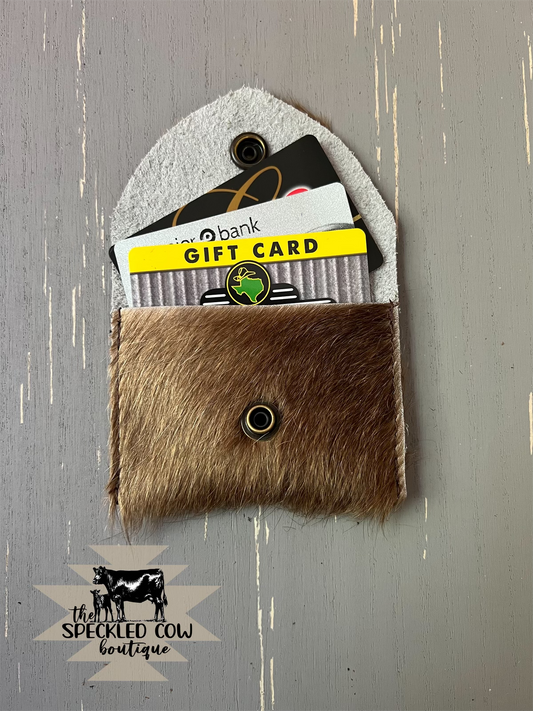 Fuzzy Hair on Hide Card Holder