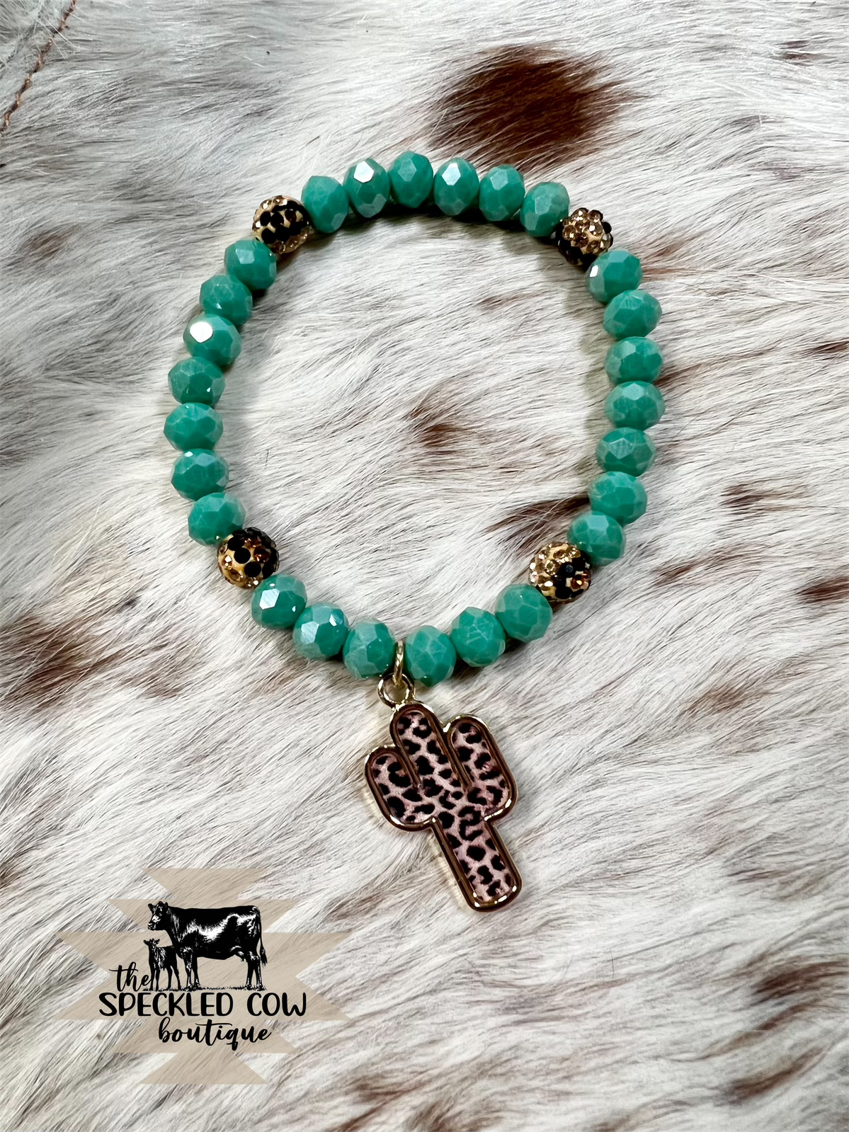 Leopard Cactus Bracelet