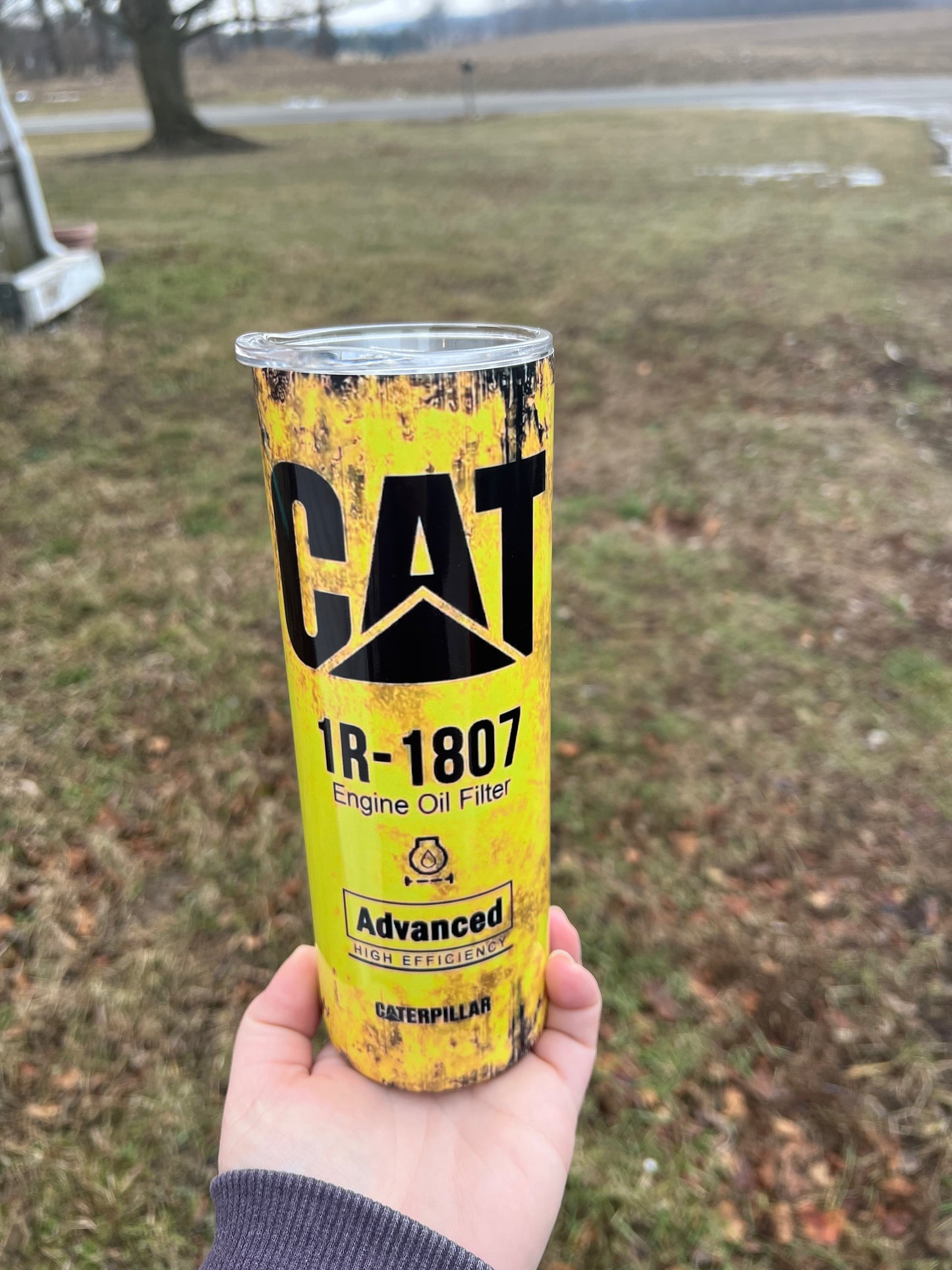 CAT oil Filter Tumbler