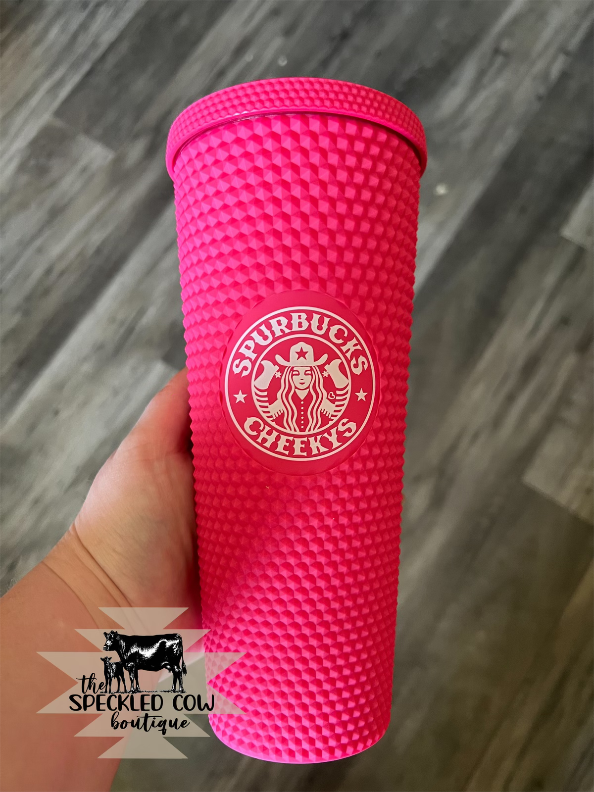 Hot Pink Studded Tumbler
