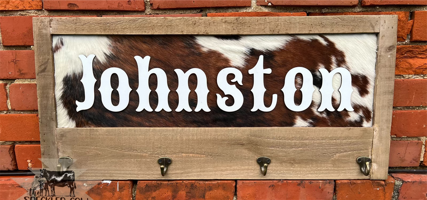 Custom Name Sign with Hooks