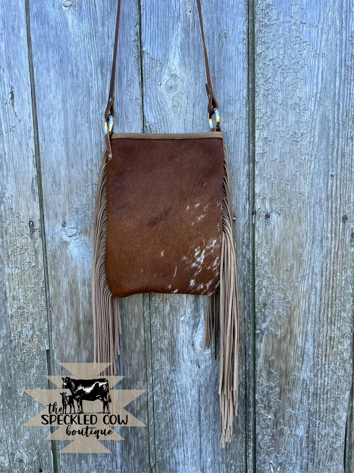 Brown Hair on Hide Crossbody