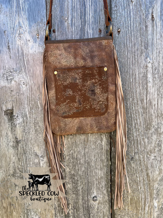 Brindle Hair on Hide Crossbody
