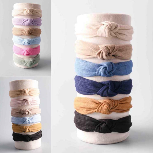 Top Knot Head Bands-Random Color pack of 4