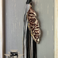 Embossed and Glitter Feather Bag Dangle